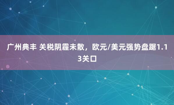 广州典丰 关税阴霾未散，欧元/美元强势盘踞1.13关口