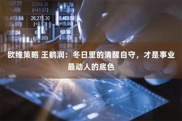 欧维策略 王鹤润：冬日里的清醒自守，才是事业最动人的底色