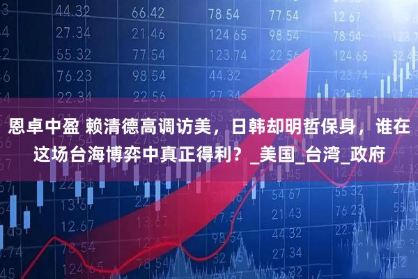 恩卓中盈 赖清德高调访美，日韩却明哲保身，谁在这场台海博弈中真正得利？_美国_台湾_政府